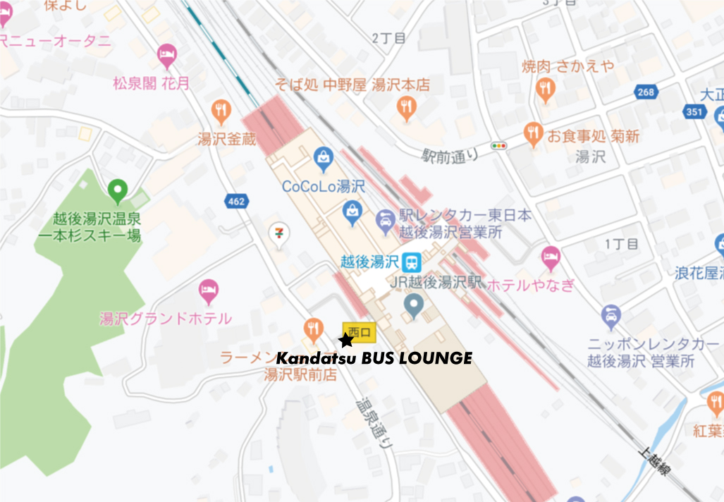 KANDATSU BUS LOUNGEマップ