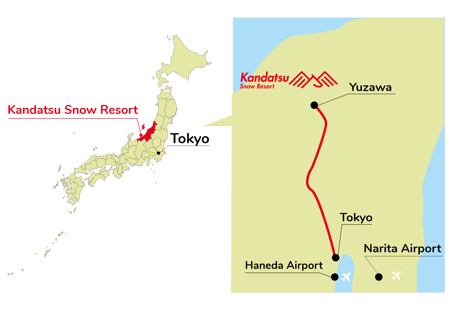 Kandatsu is in Yuzawa, Niigata Japan
